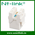 2014 Netlink Nouveau arrivé ABS White Krone Cat.5e RJ45 Keystone Jack